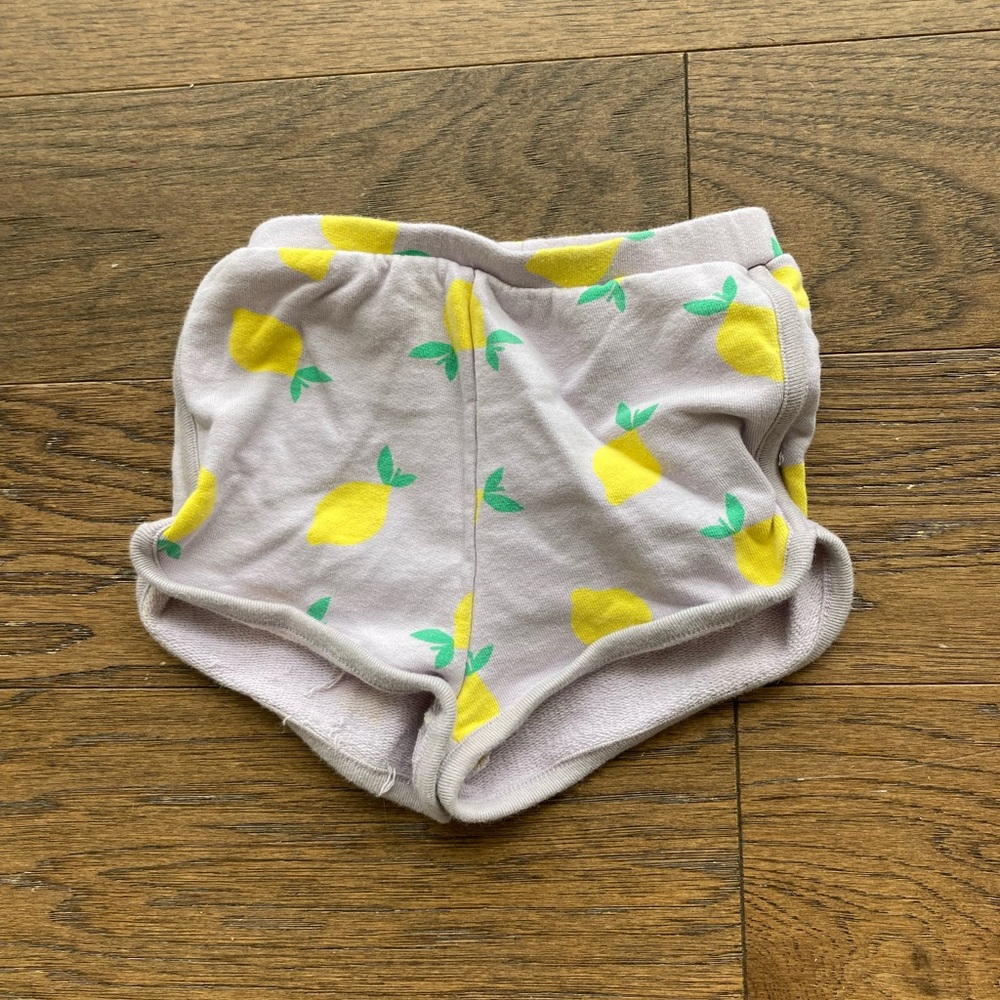 Hanna Andersson Lavender Lemon Dolphin Shorts 2T